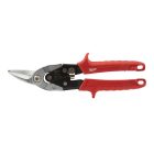 Milwaukee Kis sugarú lemezvágó olló - balos, piros 260mm