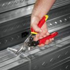 Milwaukee Kis sugarú lemezvágó olló - egyenes, sárga 260mm