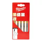 Milwaukee T 101 B tisztán és forgács nélkül vágó dekopírfurészlap fához és muanyaghoz 2,5x75mm 5db