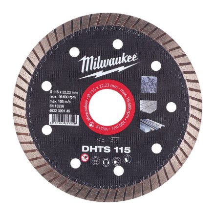 Milwaukee DHTS 115 gyémánt vágótárcsa 115x22,23mm