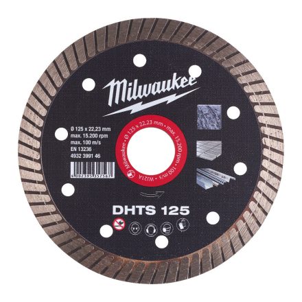 Milwaukee DHTS 125 gyémánt vágótárcsa 125x22,23mm
