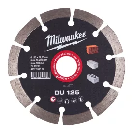 Milwaukee DU 125 gyémánt vágótárcsa 125x22,23mm