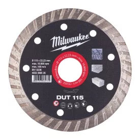Milwaukee DUT 115 turbó gyémánt vágótárcsa 115x22,23mm