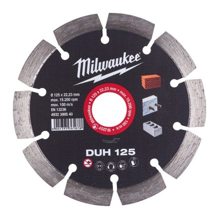 Milwaukee DUH 125 gyémánt vágótárcsa 125x22,23mm