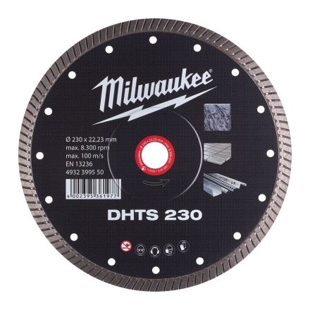 Milwaukee DHTS 230 gyémánt vágótárcsa 230x22,23mm