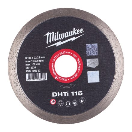 Milwaukee DHTI 115 turbó gyémánt vágótárcsa 115x22,23mm