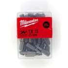 Milwaukee Torx csavarozó bit TX15x25mm 25db