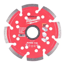   Milwaukee SPEEDCROSS AUDD 115 gyémánt vágótárcsa 115x22,23mm