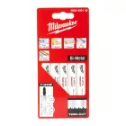 Milwaukee T 123 XF unverzális dekopírfurészlap fémhez 2,5/1,8x91mm 5db