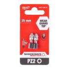Milwaukee SHOCKWAVE Pozidrive csavarozó bit PZ2x25mm 2db