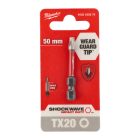 Milwaukee SHOCKWAVE Torx csavarozó bit TX20x50mm