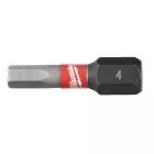 Milwaukee SHOCKWAVE Hex csavarozó bit HEX 4x25mm 2db