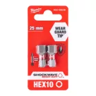 Milwaukee SHOCKWAVE Hex csavarozó bit HEX 10x25mm 2db