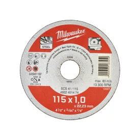 Milwaukee SCS 41 / 115 vékony fémvágó tárcsa 115x22,2mm