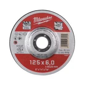 Milwaukee SG 27 / 125 fémcsiszoló tárcsa 125x22,2mm