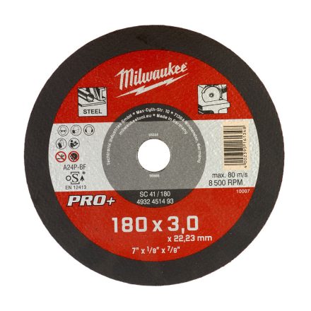 Milwaukee SC 41 / 180 Pro+ fémvágó tárcsa 180x22,2mm