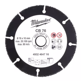 Milwaukee CB 76 karbid vágókorong 76x10mm
