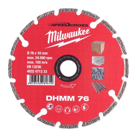 Milwaukee SPEEDCROSS DHMM 76 gyémánt vágótárcsa 76x10mm