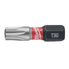 Milwaukee SHOCKWAVE furatos Torx csavarozó bit TX BO30x25mm 2db
