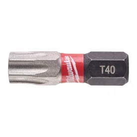   Milwaukee SHOCKWAVE furatos Torx csavarozó bit TX BO40x25mm 2db