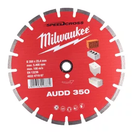   Milwaukee SPEEDCROSS AUDD 350 gyémánt vágótárcsa 350x25,4mm
