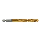 Milwaukee SHOCKWAVE HSS-G TIN RED HEX fémfúrószár 1/4" HEX 10x120mm 5db