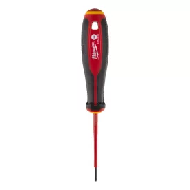  Milwaukee Réselt - Laposfeju VDE szigetelt csavarhúzó SL 0,4x2,5x75mm