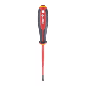   Milwaukee Réselt - Laposfeju VDE szigetelt csavarhúzó SL 0,8 x 4 x 100mm