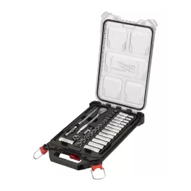  Milwaukee 32 részes 3/8" racsnis dugókulcs készlet metrikus Packout keskeny rendszerezoben