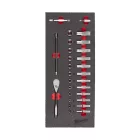 Milwaukee 28 részes racsni és dugókulcs készlet 1/4"