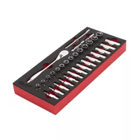   Milwaukee 32 részes racsni és dugókulcs készlet 3/8"