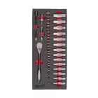 Milwaukee 32 részes racsni és dugókulcs készlet 3/8"