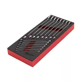   Milwaukee MAX BITE csillag-villáskulcs készlet habbetétben, 15 részes