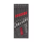 Milwaukee 15 részes MAX BITE csuklós feju racsnis csillag-villáskulcs készlet