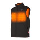 Milwaukee M12 HPVBL2-0 akkus fekete színu futheto hibrid pufi mellény 12V akku és tölto nélkül XL