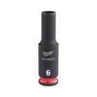 Milwaukee SHOCKWAVE hosszú dugókulcs 1/4" 6x50mm