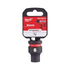Milwaukee SHOCKWAVE gépi hatlapú dugókulcsbetét, rövid 1/2” 9x38mm
