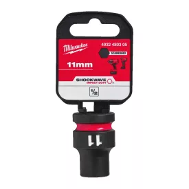   Milwaukee SHOCKWAVE gépi hatlapú dugókulcsbetét, rövid 1/2” 11x38mm