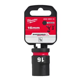   Milwaukee SHOCKWAVE gépi hatlapú dugókulcsbetét, rövid 1/2” 16x38mm