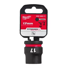   Milwaukee SHOCKWAVE gépi hatlapú dugókulcsbetét, rövid 1/2” 17x38mm