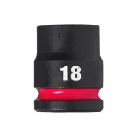   Milwaukee SHOCKWAVE gépi hatlapú dugókulcsbetét, rövid 1/2” 18x38mm