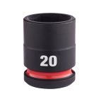 Milwaukee SHOCKWAVE gépi hatlapú dugókulcsbetét, rövid 1/2” 20x38mm