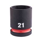 Milwaukee SHOCKWAVE gépi hatlapú dugókulcsbetét, rövid 1/2” 21x38mm