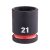 Milwaukee SHOCKWAVE gépi hatlapú dugókulcsbetét, rövid 1/2” 21x38mm