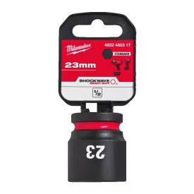   Milwaukee SHOCKWAVE gépi hatlapú dugókulcsbetét, rövid 1/2” 23x40mm
