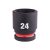 Milwaukee SHOCKWAVE gépi hatlapú dugókulcsbetét, rövid 1/2” 24x40mm