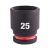 Milwaukee SHOCKWAVE gépi hatlapú dugókulcsbetét, rövid 1/2” 25x42mm