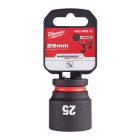 Milwaukee SHOCKWAVE gépi hatlapú dugókulcsbetét, rövid 1/2” 25x42mm
