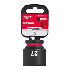   Milwaukee SHOCKWAVE gépi hatlapú dugókulcsbetét, rövid 1/2” 27x42mm