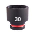 Milwaukee SHOCKWAVE gépi hatlapú dugókulcsbetét, rövid 1/2” 30x44mm